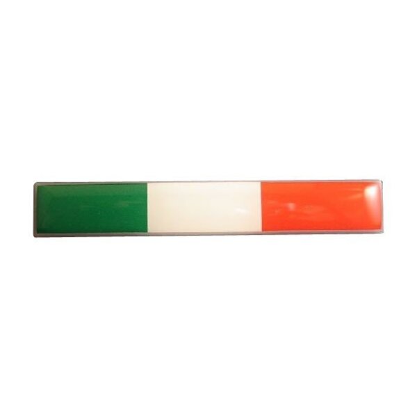 Accessori Italy 3D doming Italiaanse Tricolore rechthoekig sticker