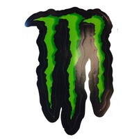 Monster Energy M logo zwart groen
