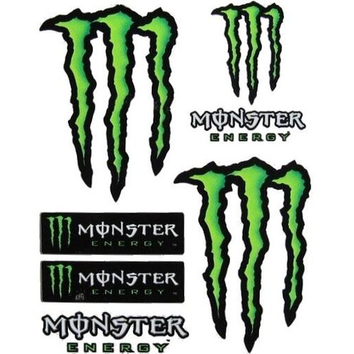 Monster Energy Stickerset 7 Delig Klein Formaat