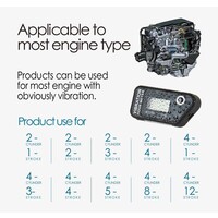 Accessori Italy Urenteller Draadloos werkt op vibratie