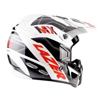 Lazer Helmen Motorcrosshelm MX8 Glassfiber Geopop Zwart Rood