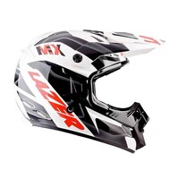 Lazer Helmen Motorcrosshelm MX8 Glassfiber Geopop Zwart Rood