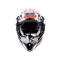 Lazer Helmen Motorcrosshelm MX8 Glassfiber Geopop Zwart Rood