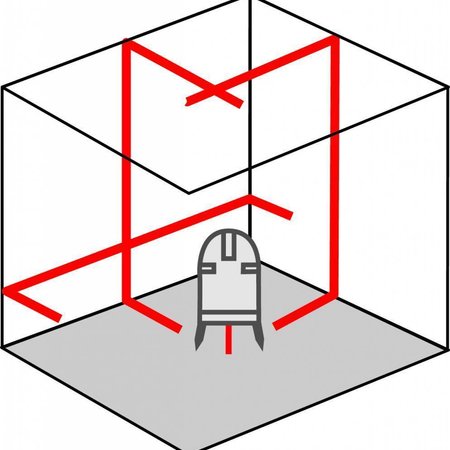 ADA  PROLiner 2V kruislijnlaser 2 verticale 1 horizontale Lijn