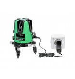 ADA  3D Liner 2V Green crossline laser with 3very bricht  lines, incl. Li-ion batterie and charger