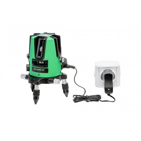 ADA  3D Liner 2V Green crossline laser with 3very bricht  lines, incl. Li-ion batterie and charger