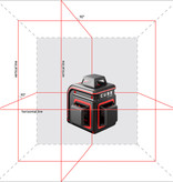 ADA  CUBE 3-360° Ultimate Edition Line laser with 3x360° red lines