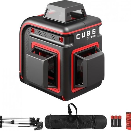 ADA  CUBE 3-360 Prof. Edition red line laser with 3x360° lines