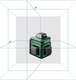 ADA  CUBE 3-360 Basic Edition Lijnlaser met 3 x 360° groene lijnen