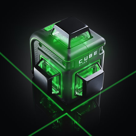 ADA  Cube 3-360 Basic Edition Linienlaser mit 3 x 360° grünen  Linien