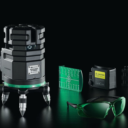 ADA   6D SERVOLINER GREEN, 8 lines laserlevel mit Li-ion Accu