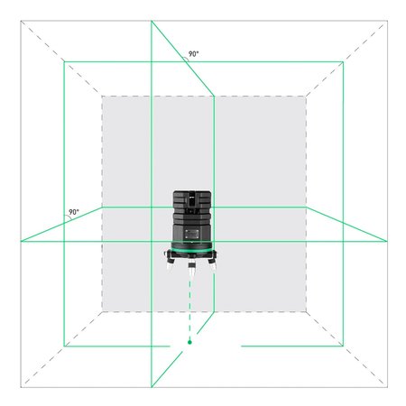 ADA  6D SERVOLINER GROEN 8-LIJNS LASER met Li-ion accu