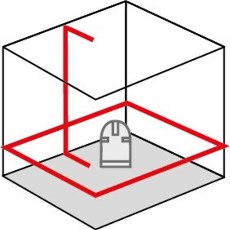 ADA  Cube 360 Basic  mit 1 vertikalen und 1 horizontalen Laserlinie 360°