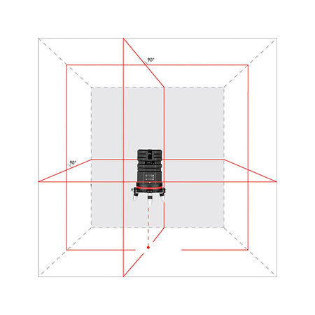 ADA  6D SERVOLINER Red 8-Line laser with Li-ion batterie