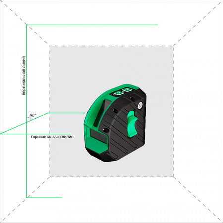 ADA  Armo 2D Green, Rechargable crosslinelaser with charger in Plastic case