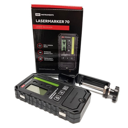 ADA  Marker 70 line laser hand receiver for red and green lines with adjustable pulse frequency