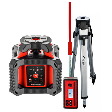 ADA  ROTARY 500HV rotating laser SET incl. TRP-160 tripod and LB-2 laser staff