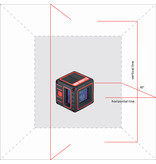ADA  CUBE 3D HOME EDITION 3-Linienlaser mit Klemme und Tasche