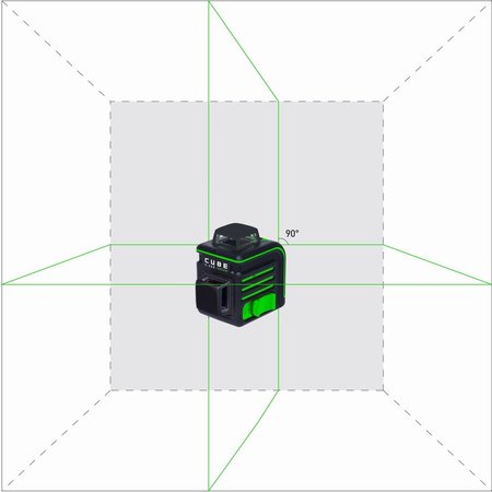 ADA  CUBE 2-360 Prof Edition  with 1 vertical line 1 horizontal line of 360°