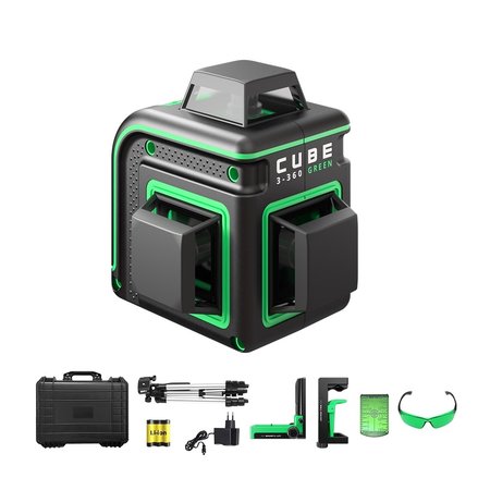 ADA  CUBE 3-360° G Ultimate Edition Laseer level with 3x360° green lines