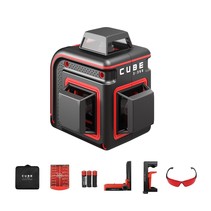 CUBE 3-360 Home Edition Lijnlaser met 3x360° rode lijnen