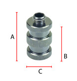 ADA  Statief verlengstuk adapter van 5/8"naar 5/8"