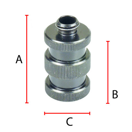 ADA  Statief verlengstuk adapter van 5/8"naar 5/8"