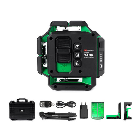 ADA  LaserTANK 4-360 Green Ultimate Edition 4D-Laser im Koffer mit Stativ