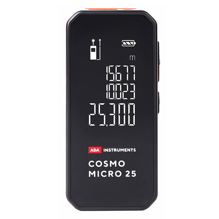 ADA  Cosmo Micro 25 afstandmeter met ingebouwde li-ion accu, Bluetooth