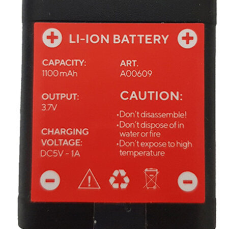 ADA  ADA Battery Li-ion 3,7V for  Cube 360, 2-360 en 3-360 serie lasers