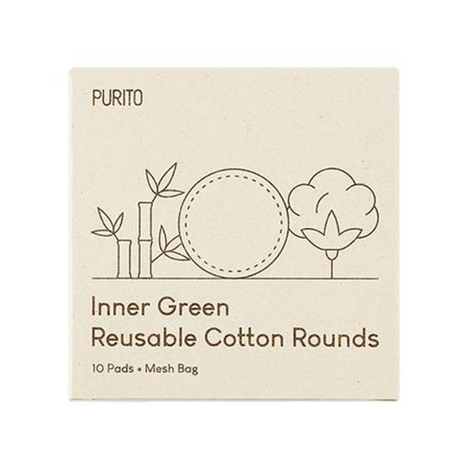 Purito Inner Green Reusable Cotton Rounds