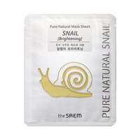 Pure Natural Sheet Mask (Snail Brightening) The Saem Pure Natural Sheet Mask (Snail Brightening)