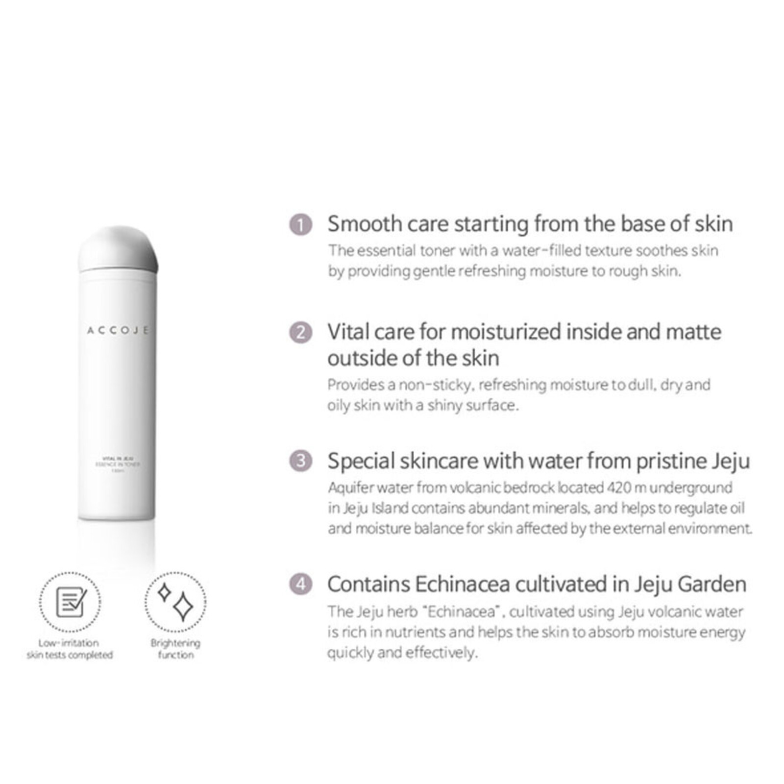 Accoje Vital in Jeju Essence in Toner