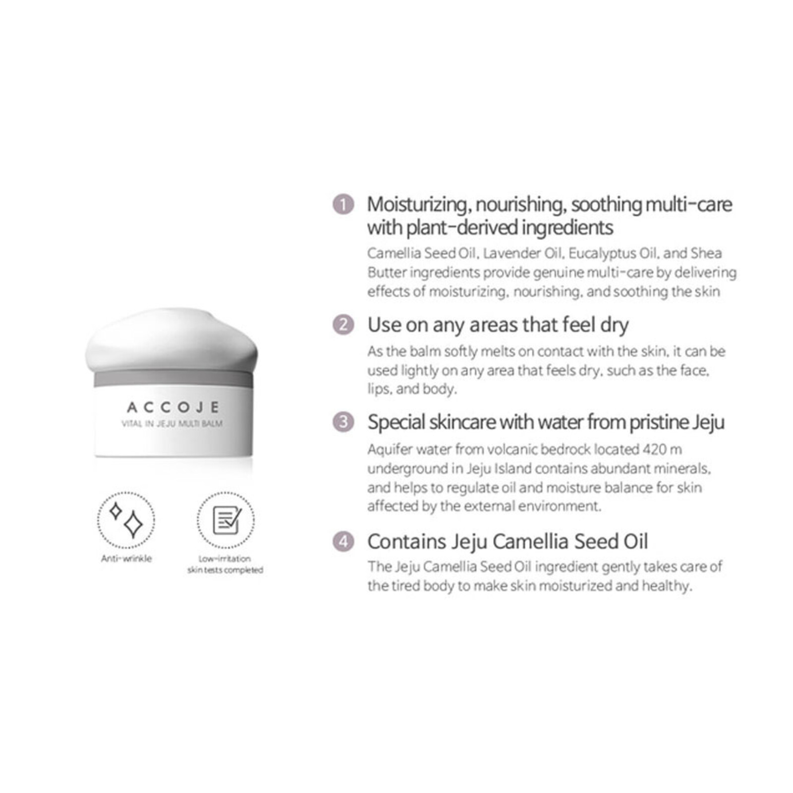 Accoje Vital in Jeju Multi Balm