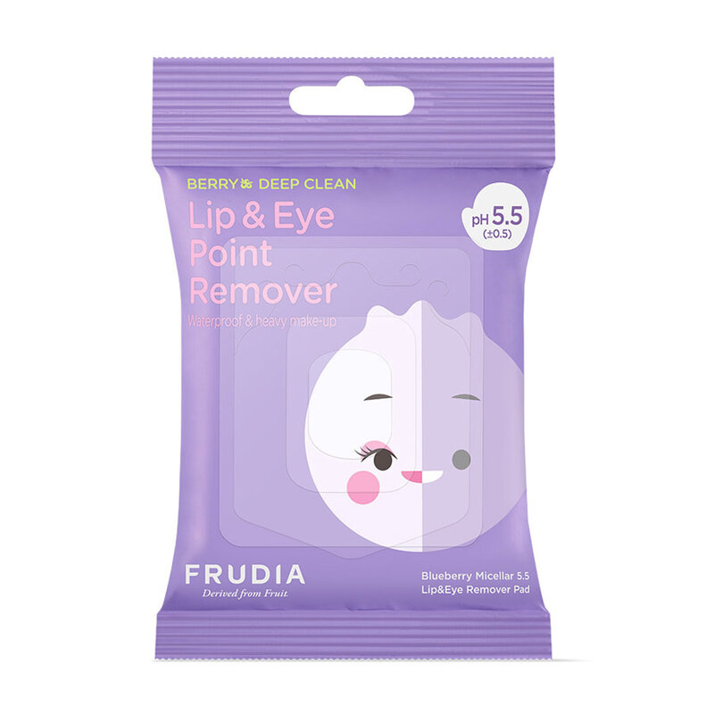 Blueberry Micellar 5.5 Lip&Eye Remover Pad
