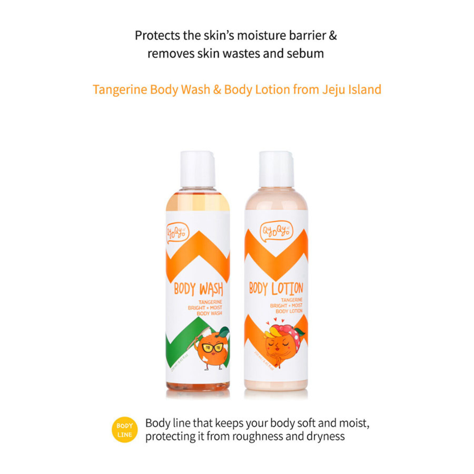 Qyo Qyo Tangerine Bright+Moist Body Lotion