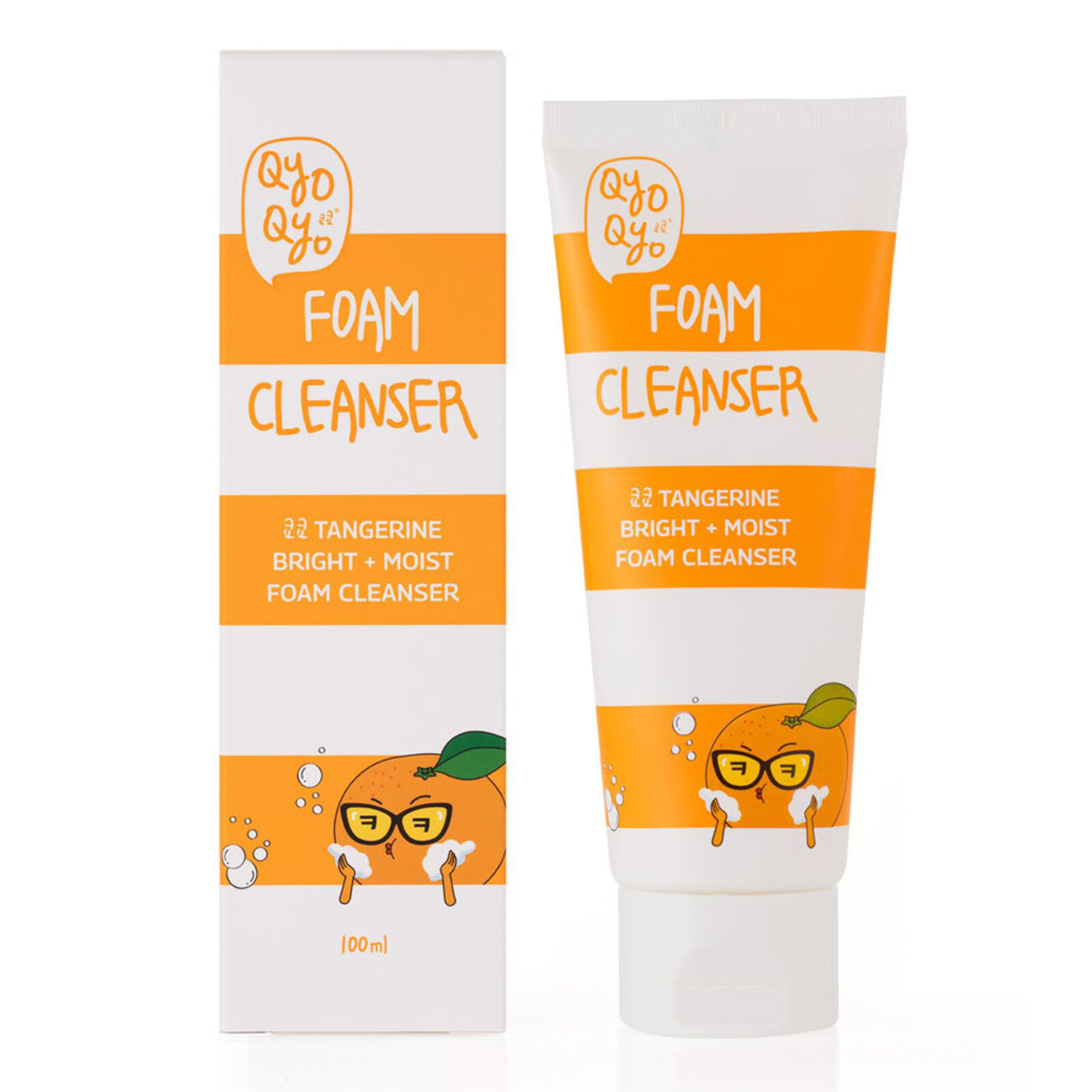 Qyo Qyo Tangerine Bright+Moist Foam Cleanser