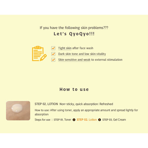 Qyo Qyo Tangerine Bright+Moist Lotion