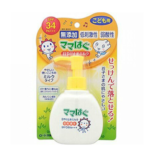 Mama Hug Sunblock Milk SPF 34 PA+++ Rohto Mentholatum Mama Hug Sunblock Milk SPF 34 PA+++