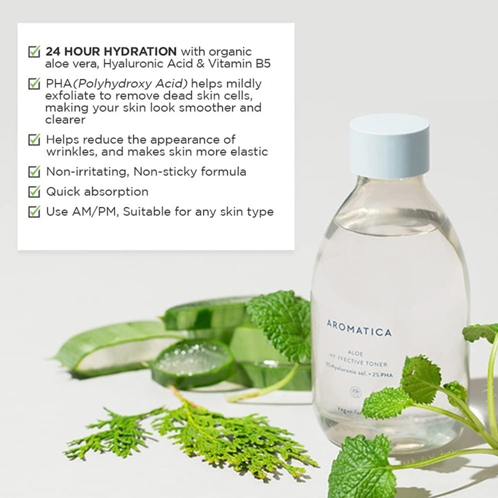 Aromatica Aloe Hy-ffective Toner