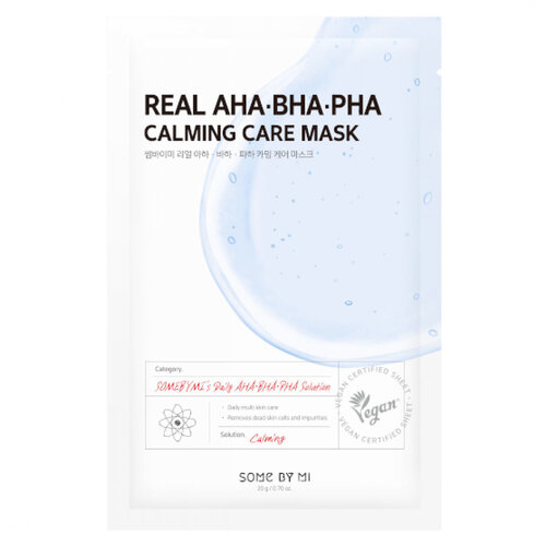 Real Aha Bha Pha Calming Care Mask Some By Mi Real Aha Bha Pha Calming Care Mask