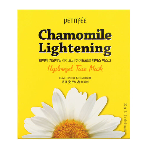 Chamomile Lightening Hydrogel Face Mask Petitfée Chamomile Lightening Hydrogel Face Mask