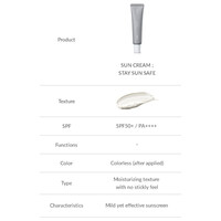 Sun Cream; Stay Sun Safe SPF50+ PA+++ Huxley Sun Cream; Stay Sun Safe SPF50+ PA+++