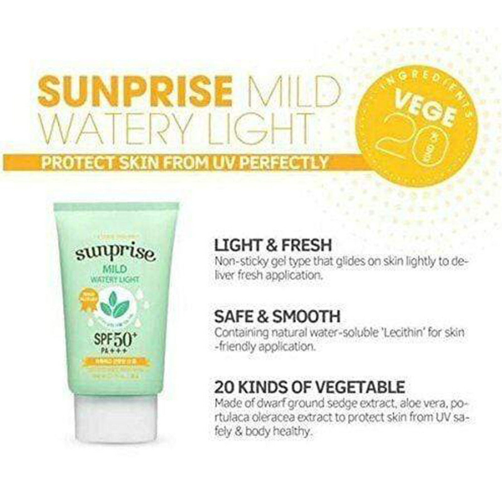 Etude House Sunprise Mild Watery Light SPF50 PA+++