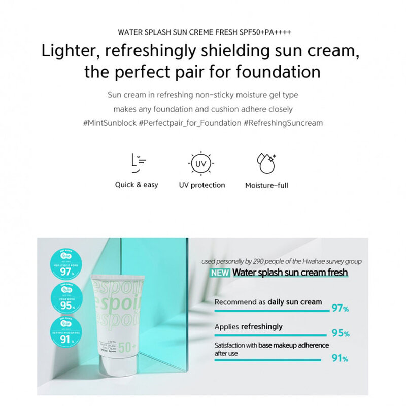 Water Splash Sun Cream Fresh SPF50+PA++++