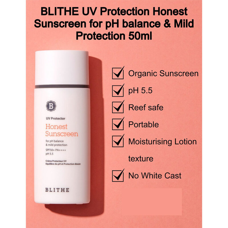UV Protector Honest Sunscreen for pH balance & mild protection SPF50+ PA++++