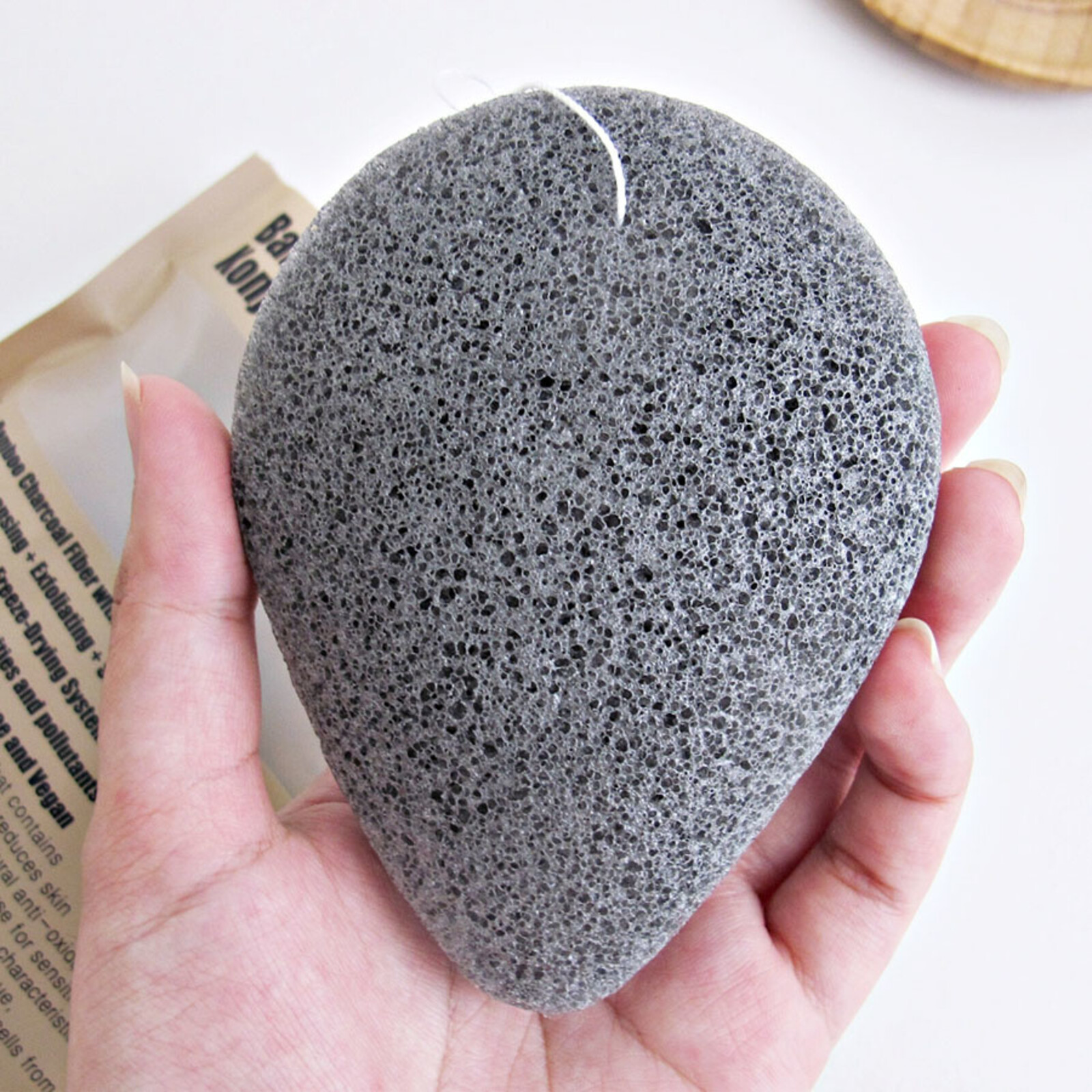 Purito Bamboo Charcoal Konjac Sponge