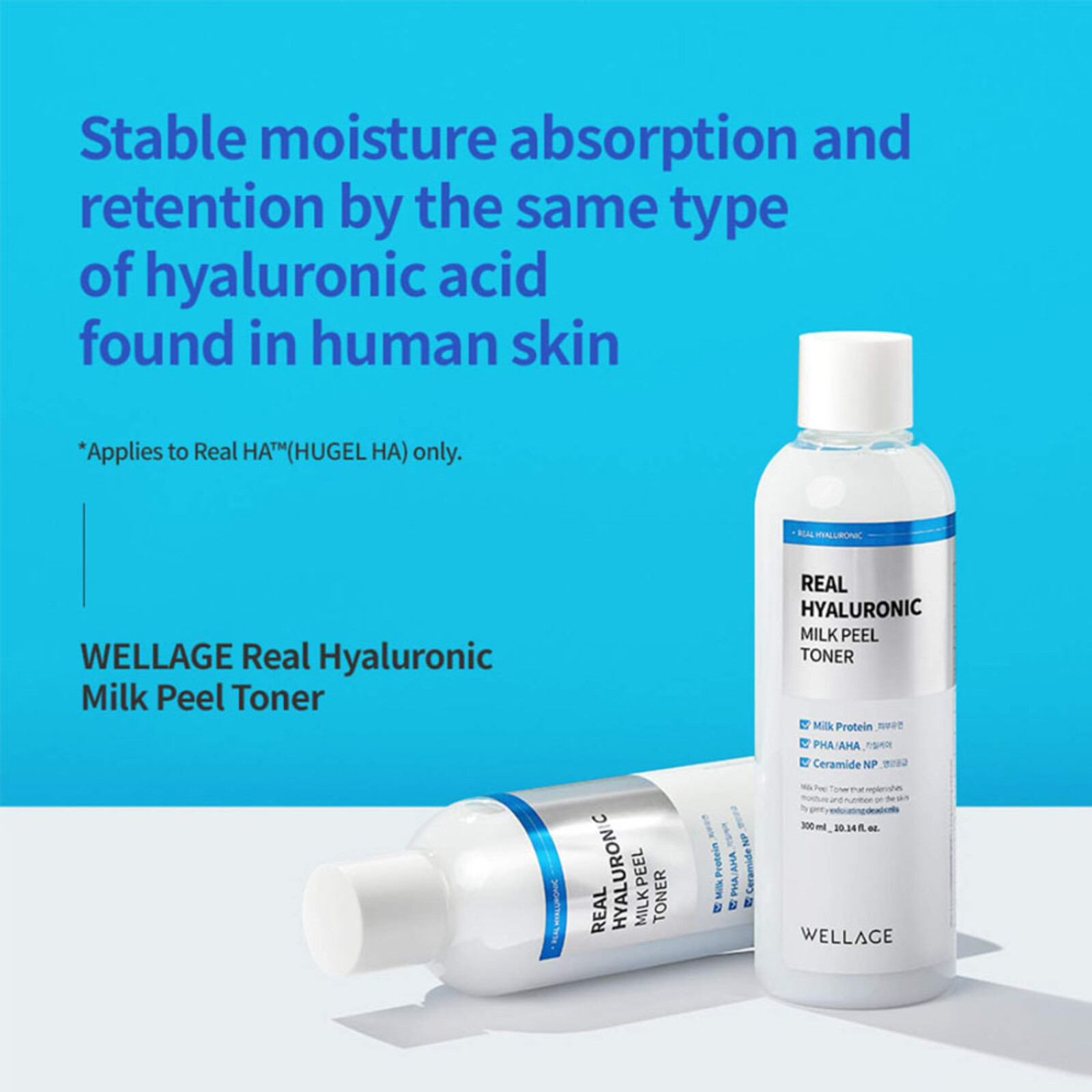 Wellage Real Hyaluronic Milk Peel Toner