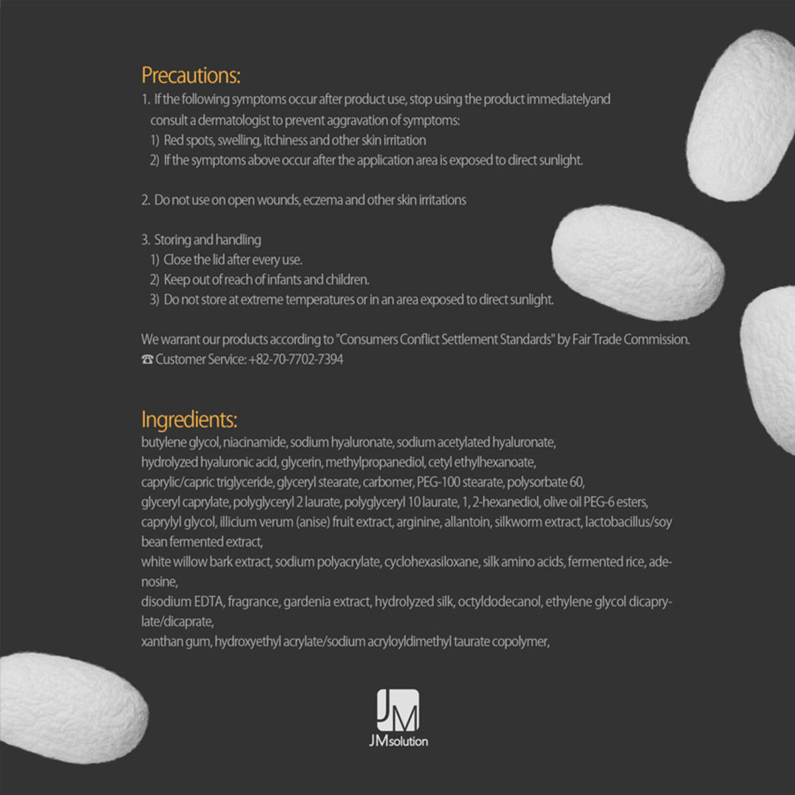 JMsolution Water Luminous Golden Cocoon Eye Mask Black