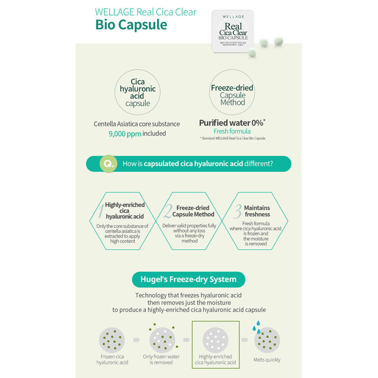 Wellage Cica Clear One Day Kit